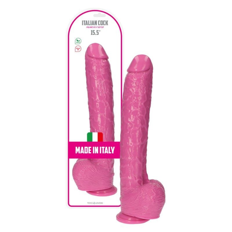 Wielki różowy penis ogromne dildo z jądrami 30 cm